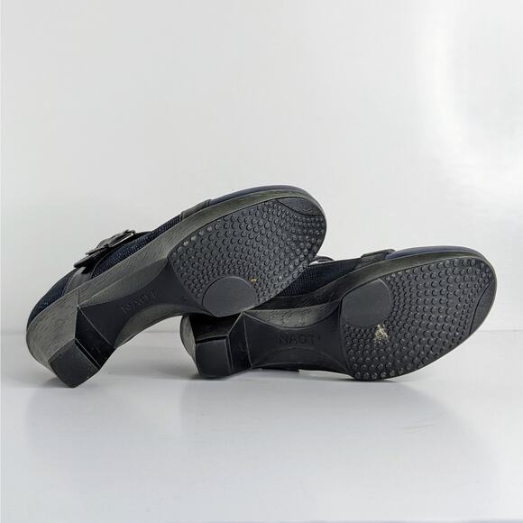 Naot Shoes Dashing Women EU 36 Blue Black Heels Mary Jane Hook and Loop Strap - Picture 12 of 16